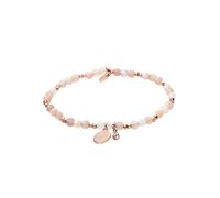 Armband FOSSIL "Schmuck Geschenk Metall Armkette MOTIFS", rosa (roségoldfarben, rosa, rosa, weiß), Armbänder, Damen, 16,5cm, Metall, Armband, mit Glasstein, Mondstein (11702308-0) roségoldfarben, rosa