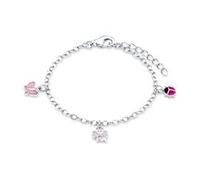 Lillifee Armband 9082414 Marienkäfer Schmetterling & Kleeblatt Silber 925