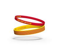 Armband Fußball Club Barcelona Senyera | Barça-Armband aus Silikon | Unterstützt FC Barcelona mit einem offiziellen Produkt | FCB Estándar: Hombres Gelb, Rot