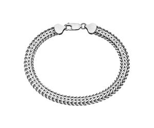 Armband "Geflochtene Fantasiekette, massiv, Silber 925" Gr. 21, silber, GIORGIO MARTELLO MILANO, Armbänder, Damen, 21cm, Silber 925 (Sterlingsilber), Armband (86973038-21) silber