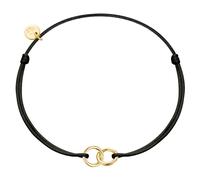 Glanzstücke München - Armband aus Textil und Sterling Silber in Gelbgold Armbänder & Armreife 1 ct Damen