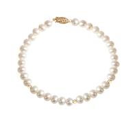 Armband FASCINATION BY ELLEN K. "585 Gelbgold Süßwasserzuchtperle" Armbänder Gr. 20cm, Gold, gelb Damen Armbänder (36336444-0)