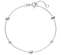 Armband Herz Kugel 925 Sterling Silber 19 cm Silberarmband