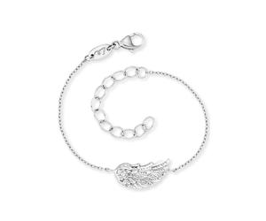 Armband HERZENGEL "Schmuck Geschenk Armkette Flügel", silber (silberfarben), Armbänder, Mädchen, 16cm, Silber 925 (Sterlingsilber), Armband (87146066-0) silberfarben