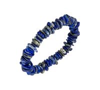Armband JOBO, blau, Armbänder, Damen, 19cm, Materialmix, Armband, mit Lapislazuli barock 19 cm (44461931-0) blau