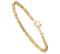 Armband JOBO, gold (gelbgold 333), Armbänder, Damen, 19cm, Gelbgold 333, Königsarmband, Königsarmband 333 Gold massiv 19 cm (17678010-0) gelbgold 333