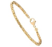 Armband JOBO, gold (gelbgold 333), Armbänder, Damen, 21cm, Gelbgold 333, Königsarmband, Königsarmband 333 Gold massiv 21 cm (30709257-0) gelbgold 333