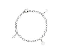 Armband JOBO "Kinderarmband Glaube Liebe Hoffnung", silber 925, Armbänder, Mädchen, 16cm, Silber 925 (Sterlingsilber), Armband, 925 Silber rhodiniert 16 cm (99624852-0) silber 925