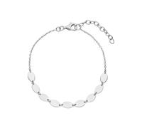 Armband JOBO "Silberarmband mit Plättchen", silber 925, Armbänder, Damen, 19cm, Silber 925 (Sterlingsilber), Armband, 925 Silber rhodiniert 19 cm (55871825-0) silber 925