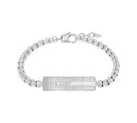 Armband JOOP "2039795", silber (edelstahlfarben), Armbänder, Herren, 22cm, Edelstahl, Armband (25991563-0)