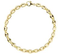 Armband Kaffeebohne 585 Gold Gelbgold 21 cm Goldarmband Kaffeebohnen-Armband