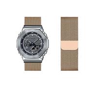 Armband Kompatibel für Casio GM-2100 Armband Metall Mesh Gewebte Edelstahl Solo Loop Ersatzarmband mit Casio GM-2100 Uhrenarmband Armbänder für Casio GM-2100 Armband (11,GM-2100)