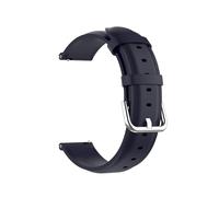 Armband Kompatibel mit Amazfit Bip 5 Lederarmband, Klassisches Leder Uhrenarmband Erstatzband Uhr Band Watchband mit Metallschließe (Dark Blue, One Size)