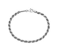 Armband "Kordelkette massiv, Silber 925" Gr. 23, silber, GIORGIO MARTELLO MILANO, Armbänder, Herren, 23cm, Silber 925 (Sterlingsilber), Armband (33605921-23) silber