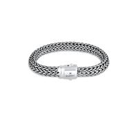 Armband KUZZOI "Gliederarmband Basic Cool unisex 925 Silber" Gr. 19, silber, Armbänder, Herren, 19cm, ohne Stein, Silber 925 (Sterlingsilber), Armband (61608604-19) silber