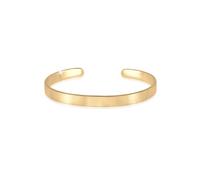 Kuzzoi Armband »Herren Basic Bangle Matt 925 Silber«, goldfarben