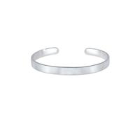 Armband KUZZOI "Herren Basic Bangle Matt 925 Silber", silber, Armbänder, Herren, 19cm, ohne Stein, Silber 925 (Sterlingsilber), Armband (460342-0) silber