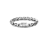 Kuzzoi Silberarmband Herrenarmband aus massivem 925er Sterling Silber, Breite 10 mm, Länge 23 cm, 335105-023