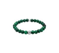 KUZZOI Armband Herren Oxidiert Achat Malachit Look 925er Silber Home & Lifestyle Produkte (1.0 st)