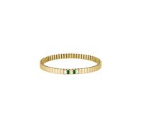 Armband LACOSTE "COURTLINE", gelbgoldfarben, grün, kristallweiß, kristallweiß, Armbänder, Damen, Edelstahl, Armband, mit Glasstein - Emaille (72152115-0) gelbgoldfarben, grün, kristallweiß, kristallwe