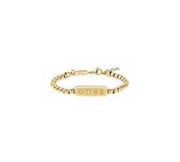 Armband LACOSTE "DISTRICT", gelbgoldfarben, Armbänder, Damen, 21,5cm, Edelstahl, Armband (93842127-0) gelbgoldfarben