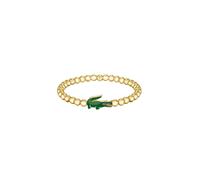 Armband LACOSTE "MATCHPOINT", gold (gelbgoldfarben, grün, rot), Armbänder, Damen, Edelstahl, Armband, Emaille (62638039-0) gelbgoldfarben, grün, rot