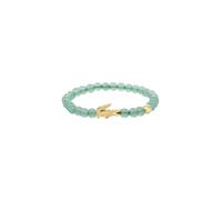 Armband LACOSTE "MATCHPOINT", grün (gelbgoldfarben, hellgrün, hellgrün), Armbänder, Damen, Edelstahl, Armband, mit Aventurin (96790540-0) gelbgoldfarben, hellgrün, hellgrün