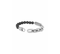 Armband Lavakugeln und Edelstahl Kette schwarz 21cm 41185185333342