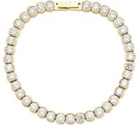 Leonardo 024337 Damen Tennis-Armband Cremona Goldfarben mit Kristallen