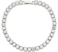 Leonardo Armband Cremona – silberfarbener Edelstahl, klare Zirkonia, 18,5 cm, Damen