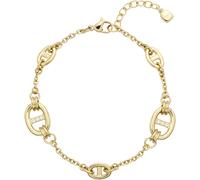 Leonardo Jewels Armband Herma für Damen aus Edelstahl in der Farbe Gold mit Karabinerverschluss, Länge: 18 cm, 024297