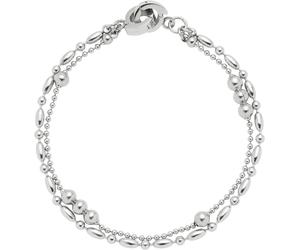 Armband LEONARDO "Ilvi Clip&Mix", silber (edelstahlfarben), Armbänder, Damen, 18,5cm, Edelstahl, Armband (33736759-0) edelstahlfarben