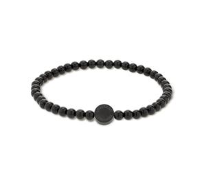 Armband LIEBESKIND BERLIN "New Beads", schwarz, Armbänder, Damen, 18cm, Edelstahl, Armband (55258217-0) schwarz