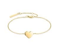 Armband LIEBESKIND BERLIN "Schmuck Edelstahl Armkette Urban Heart Herz", gold (gelbgoldfarben), Armbänder, Damen, 21cm, Edelstahl, Armband (85349664-0) gelbgoldfarben
