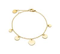 Armband LIEBESKIND BERLIN "Schmuck Geschenk Edelstahl Armkette The Organic Treasure", gold (gelbgoldfarben), Armbänder, Damen, 21cm, Edelstahl, Armband (98864212-0) gelbgoldfarben