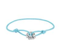 Armband LIEBESKIND BERLIN "Schmuck Geschenk Nylonarmband Lora", edelstahlfarben, hellblau, Armbänder, Damen, 21cm, Edelstahl Nylon, Edelstahl, Nylon, Armband (45842048-0) edelstahlfarben, hellblau