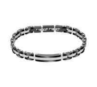 Armband LOTUS "Temptation Game", schwarz, edelstahlfarben, Armbänder, Herren, 20cm, Edelstahl, Armband (62382845-0) schwarz, edelstahlfarben
