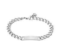 Armband LOTUS "Temptation Game", silber (edelstahlfarben), Armbänder, Herren, 20,5cm, Edelstahl, Armband (49003615-0) edelstahlfarben