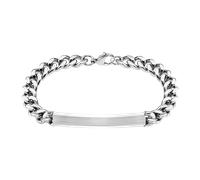 Armband LOTUS "Temptation Game", silber (edelstahlfarben), Armbänder, Herren, 21,5cm, Edelstahl, Armband (10354064-0) edelstahlfarben