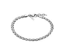 Armband LOTUS "Temptation Game", silber (edelstahlfarben), Armbänder, Herren, 21,5cm, Edelstahl, Armband (60691554-0) edelstahlfarben