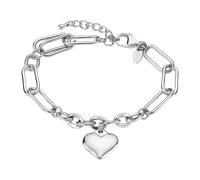 LOTUS STYLE LS2334-2/1 Woman's Heart Armband aus Edelstahl 316L Herz 208,00 mm Damen, Edelstahl, Ohne Edelstein