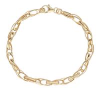 Armband LUIGI MERANO "Doppelankerkette, ovale Glieder, Gold 585", gold, Armbänder, Damen, 19cm, Gelbgold 585, Armband (26998342-0) gold