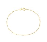 Armband LUIGI MERANO "fantasieförmig mit diamantierten Gliedern, Gold 375", gold, Armbänder, Damen, 19cm, Gelbgold 375, Armband (87728544-0) gold