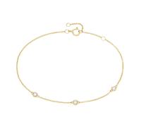 Armband LUIGI MERANO "mit 3 funkelnden Lab Grown Diamanten, Brillantschliff, Gold 375", gold, Armbänder, Damen, 19cm, Gelbgold 375, Armband (85422230-0) gold