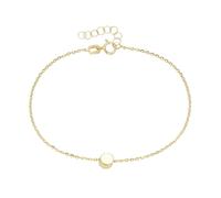 Armband LUIGI MERANO "mit rundem Mittelteil, Gold 375", gold, Armbänder, Herren, 18cm, Gelbgold 375, Armband (82561258-0) gold