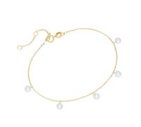 Armband LUIGI MERANO "mit Zirkonia Steinen, Gold 375" Armbänder Gr. 19 cm, Gelbgold 375, goldfarben (gold) Damen Armbänder (33557025-0)