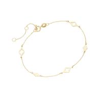 Armband LUIGI MERANO "mit Zwischenteilen, Gold 375" Armbänder Gr. 19 cm, Gelbgold 375, goldfarben (gold) Damen Armbänder (39066215-0)