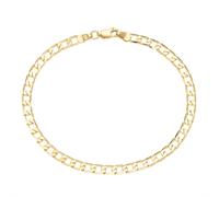 Armband LUIGI MERANO "Panzerarmband, Gold 375", gold, Armbänder, Damen, 21cm, Gelbgold 375, Armband (22306968-0) gold