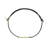 Armband LUIGI MERANO "Textilband mit Stäbchen, Gold 375", gold, Armbänder, Herren, 21cm, Gelbgold 375, Armband (99774903-0) gold