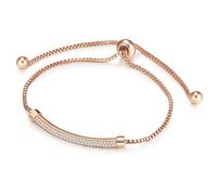 Armband LULU & JANE "AV224", roségold, weiß, Armbänder, Damen, Messing, Armband, mit Zirkonia (15883459-0) roségold, weiß